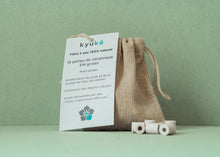 Charger l'image dans la galerie, Sachet de 15 Perles de céramique grises EM®